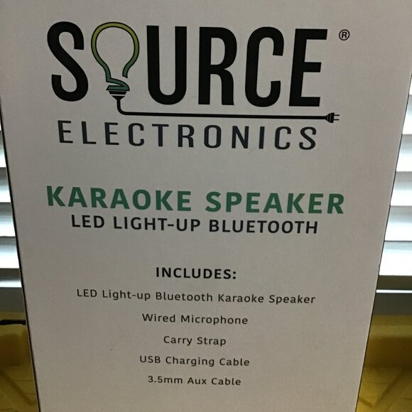 18 Inch Karaoke Bluetooth Speaker LED Color Light-up NEW in BOX - Picture 3 of 6